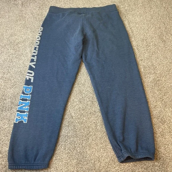 vtg y2k Victorias Secret Pink Sweatpants Womens Small Property Of Pink 98 Peace - Picture 2 of 16